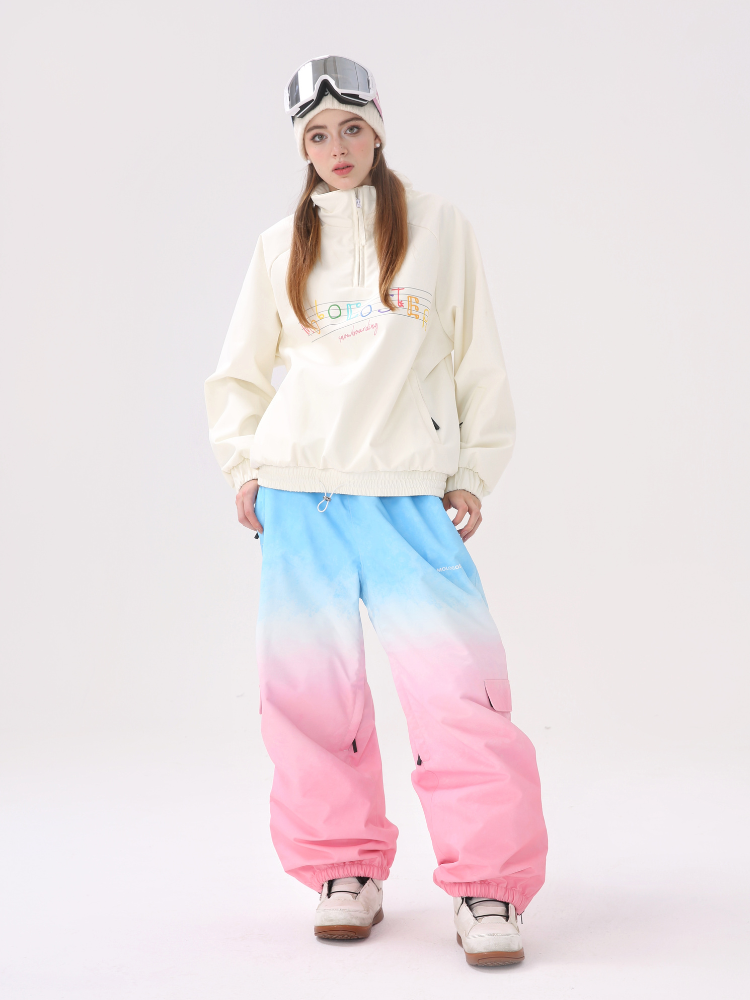 Molocoster Beige Half-Zip Ski Sweatshirt – Women’s