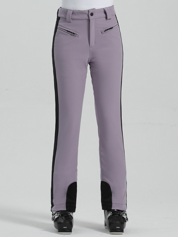 Elegant High Waist Stretch Pants - Women's | Gsou Snow