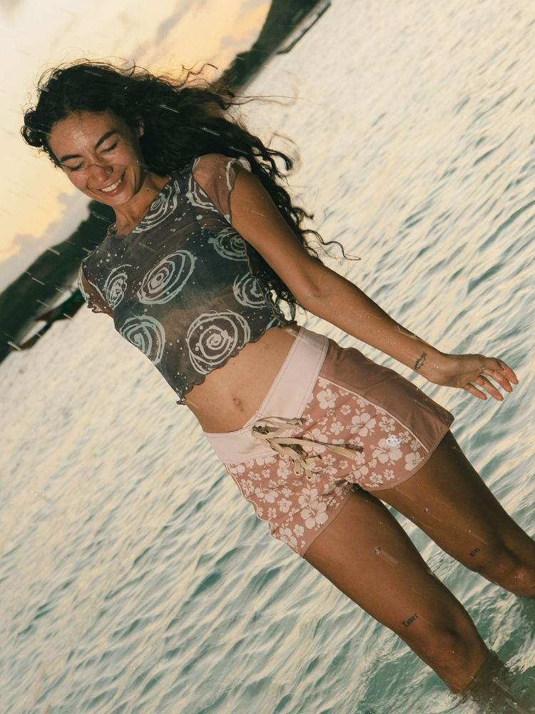 Floral Print Quick-Dry Surf Board Shorts – Women's | ChillHang