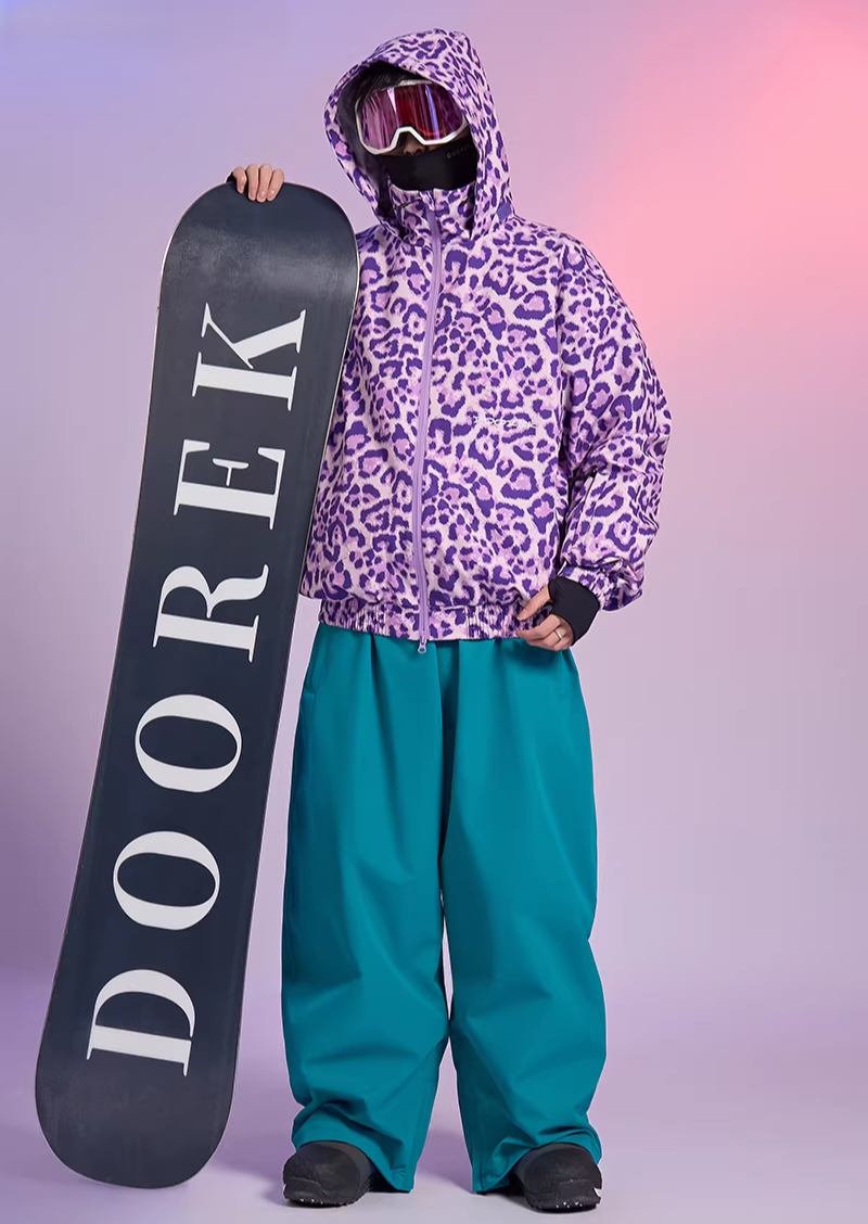 20K Leopard Print Snow Jacket – Unisex | Doorek