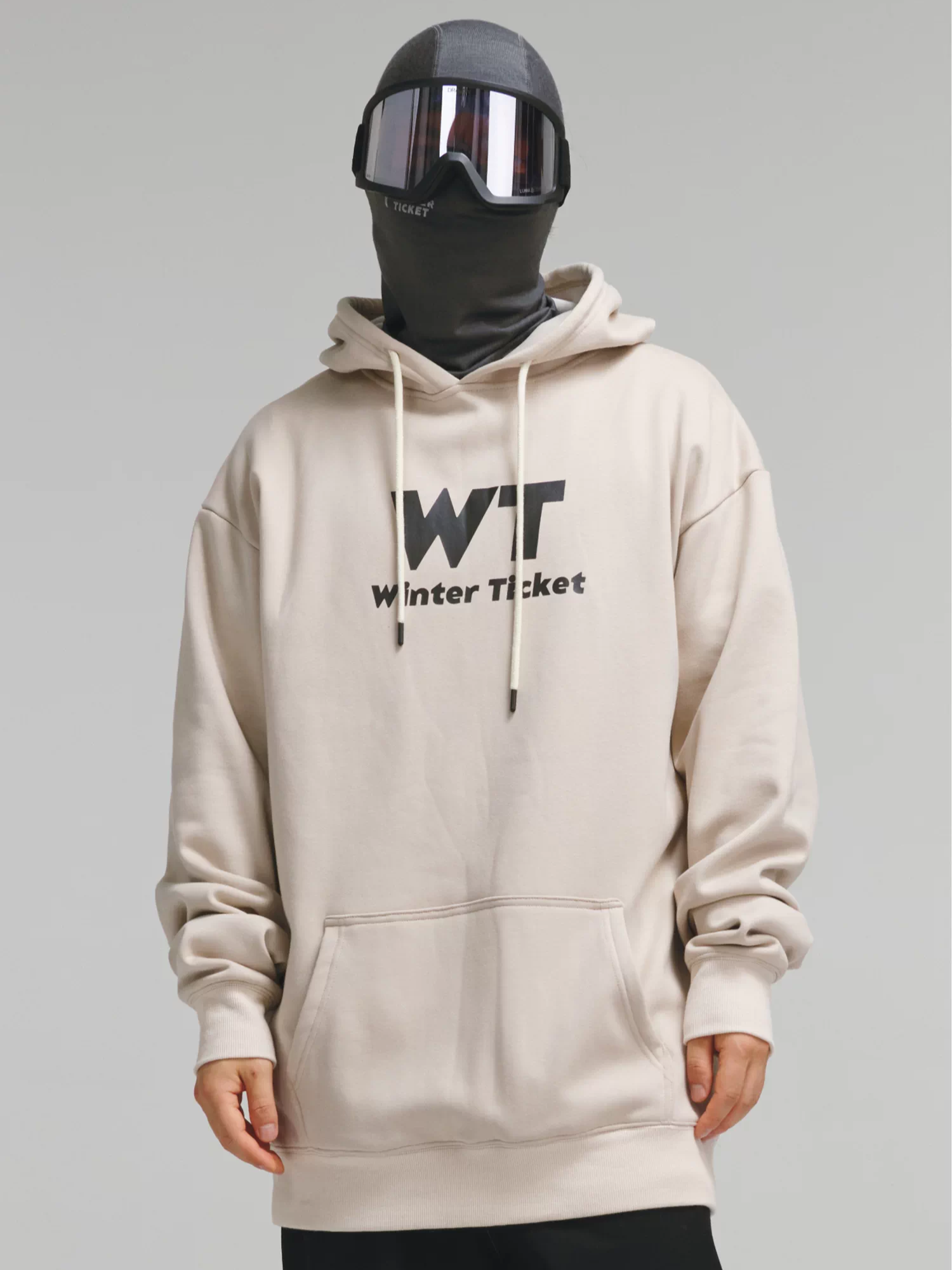 Freeride Baggy Fleece Ski Hoodie – Unisex | Winter Ticket