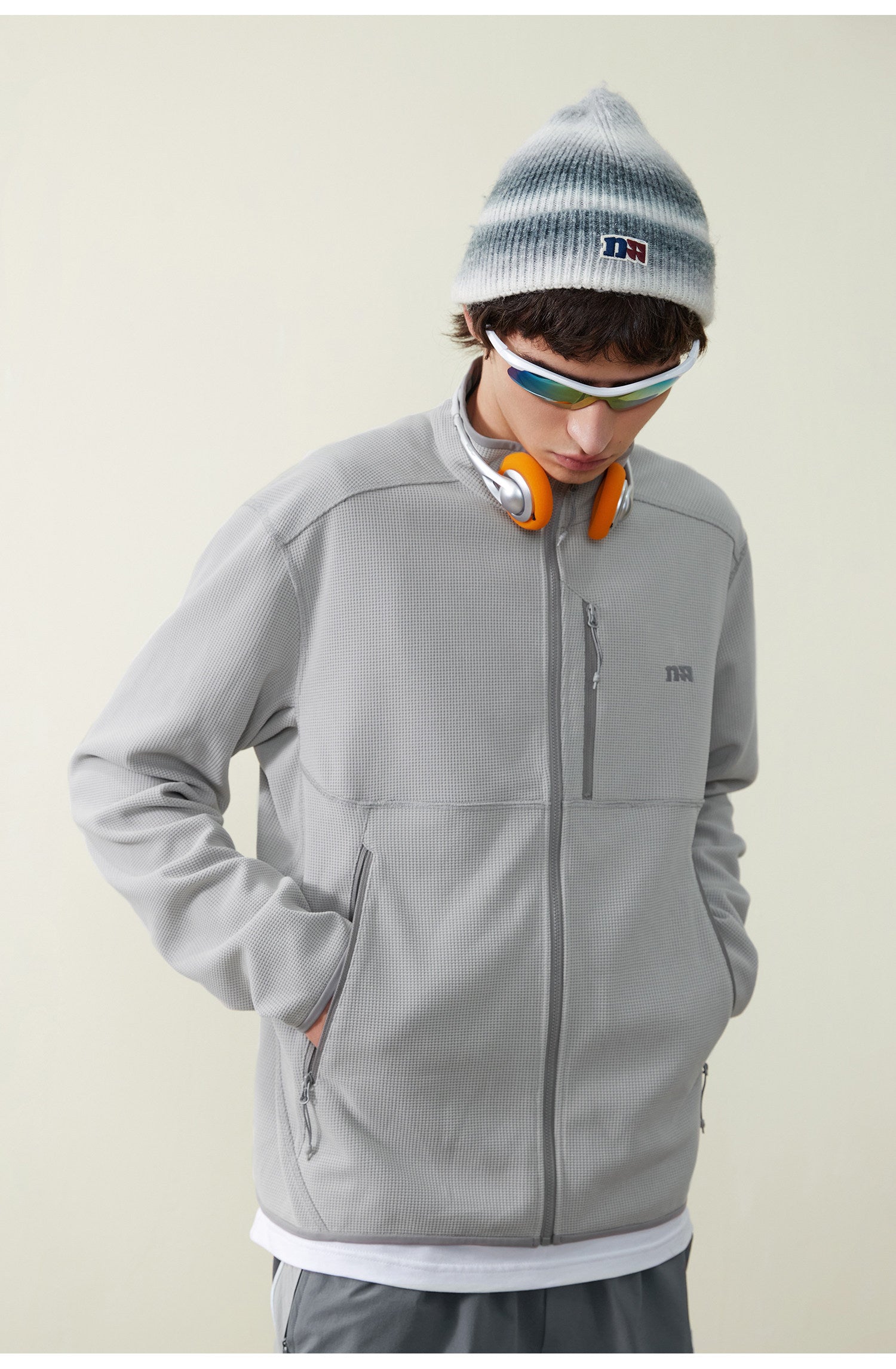 360G Waffle 5A Antibacterial Zip Sweatshirt – Unisex | NOTHOMME