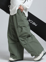 Baggy Loose Fit Cargo Snowboard Pants - Unisex | Gsou Snow