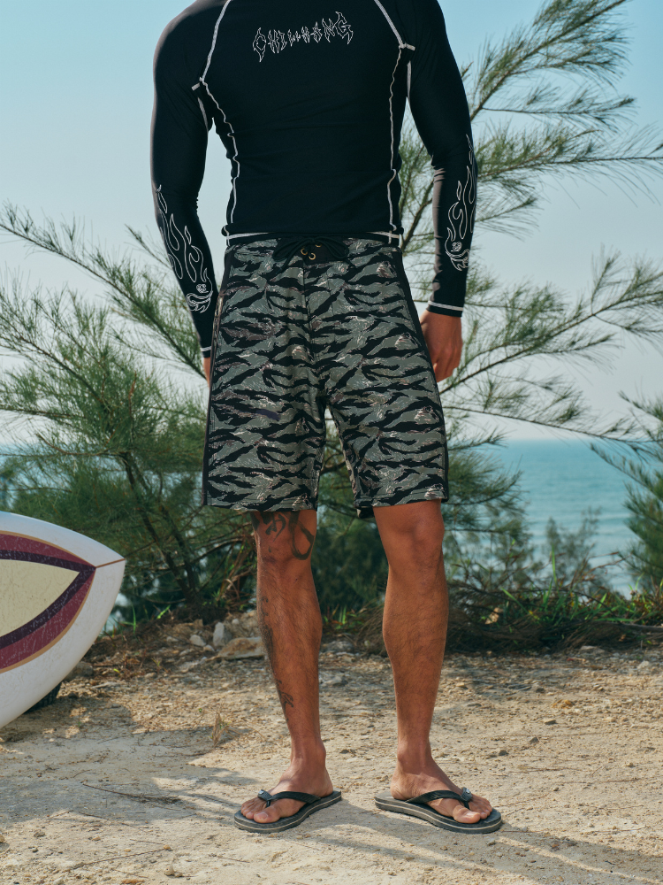 Quick-Dry Fabric & Water-Resistant Design Zebra Pattern  Running Shorts – Men's | ChillHang
