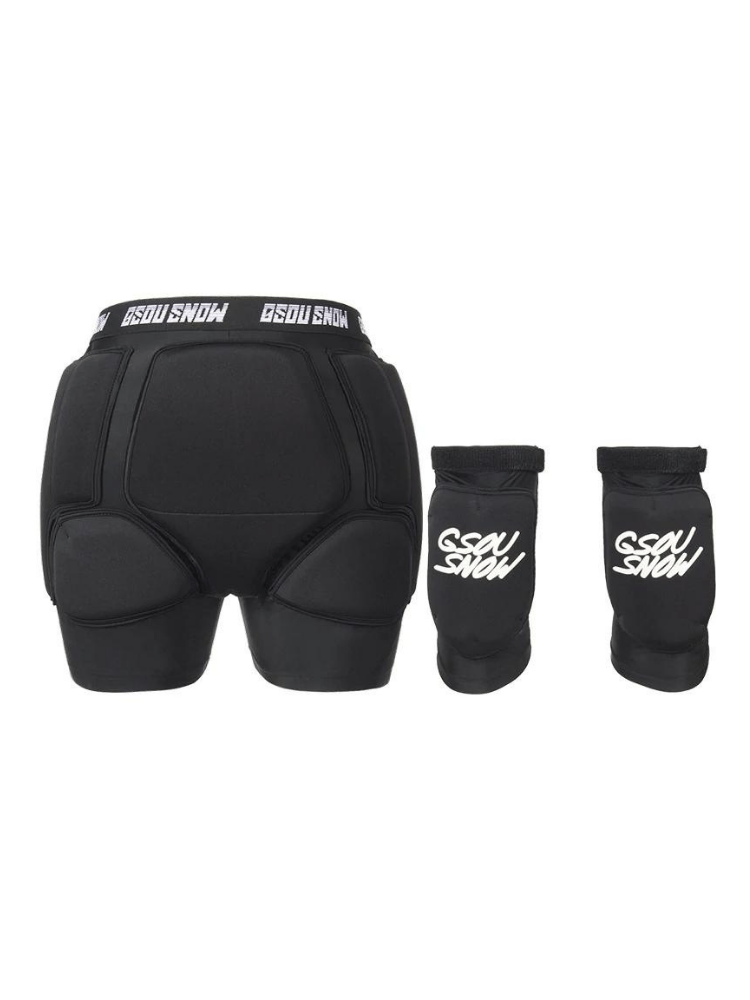 Gsou Snow Undercover Protective Shorts & Knee Pads Set – Unisex