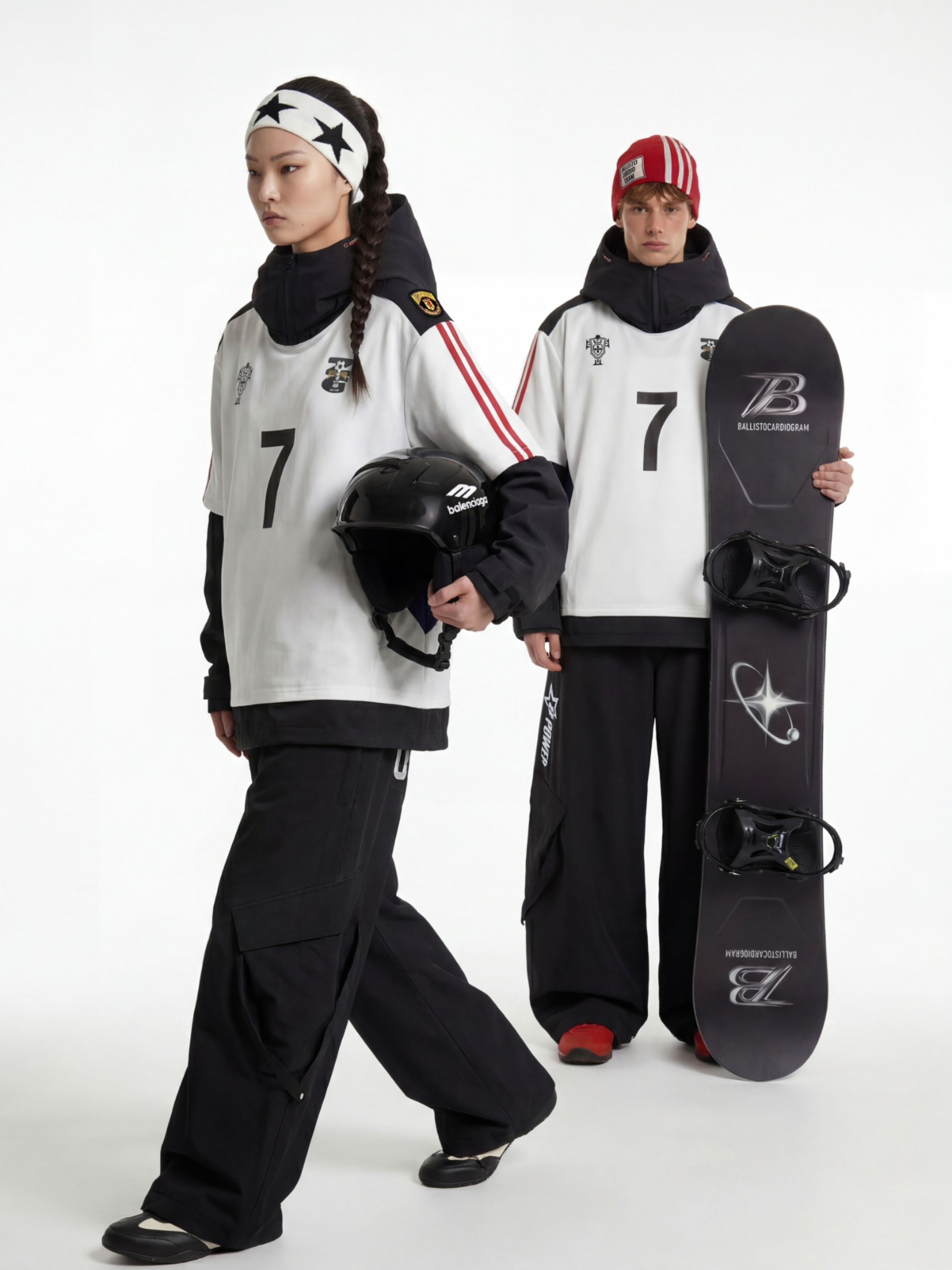 No.7 Street Goal Oversized Snow Hoodie – Unisex | BCG