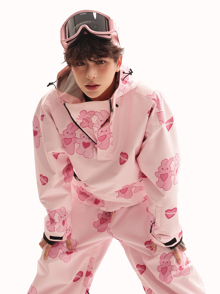 Molocoster Pink Rabbit Graphene Snow Suit – Unisex