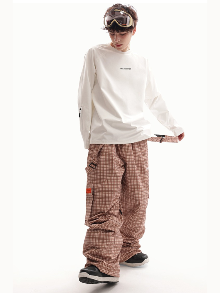 Molocoster Checkered Insulated Snow Pants – Unisex