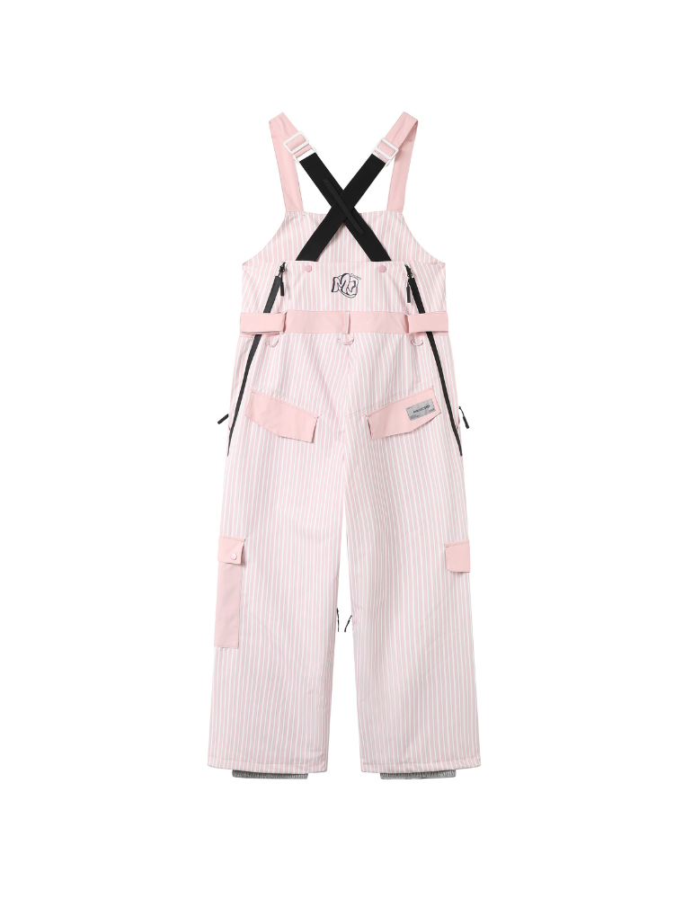 3L Striped Fleece Snow Bibs - Unisex| Molocoster