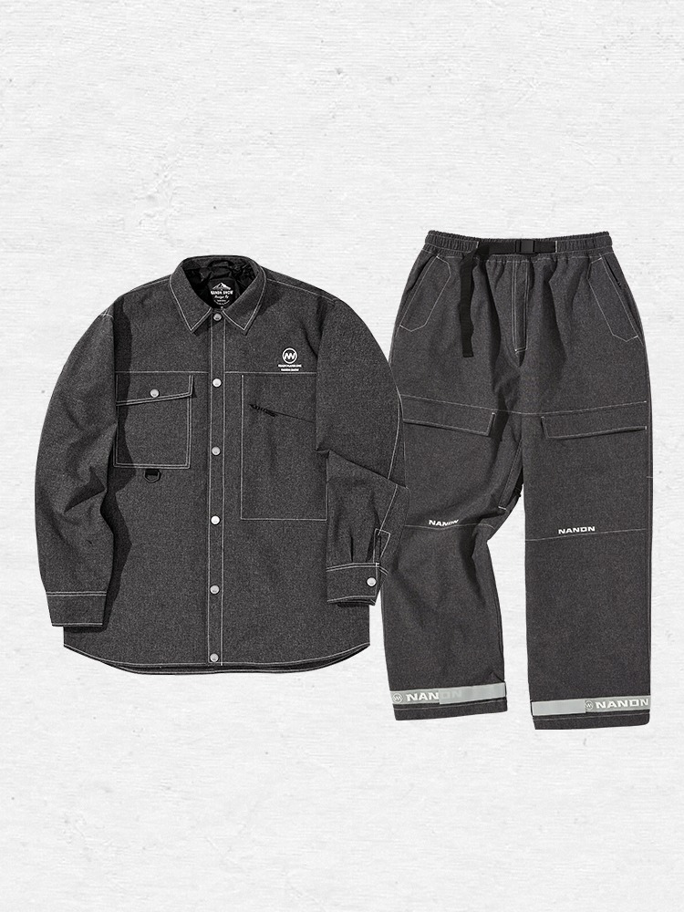 Denim-Tone 10K Baggy Snow Set – Unisex | NANDN