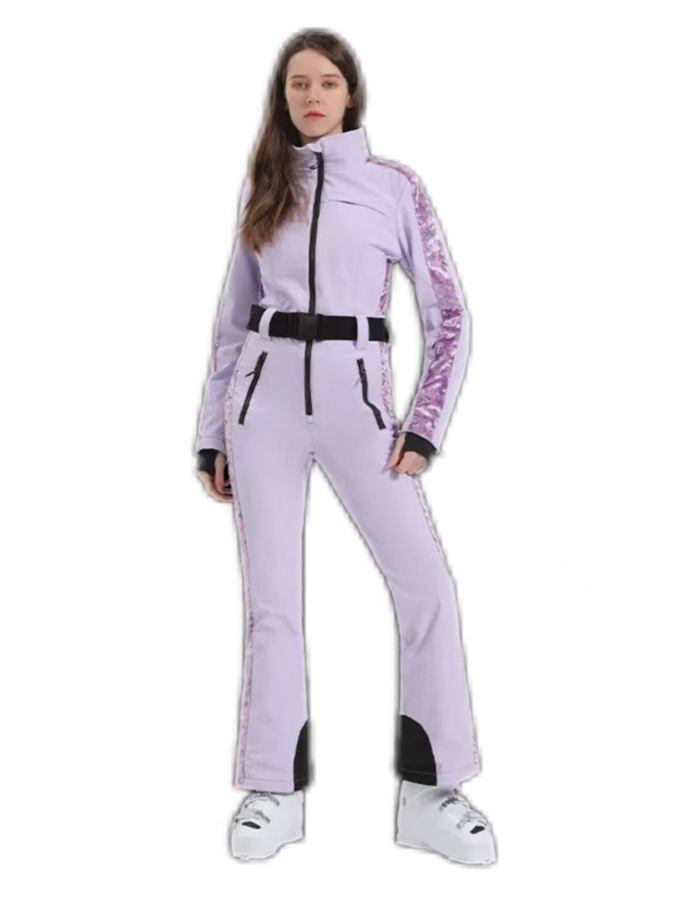 Faux-Fur Slim Ski Jumpsuit – Women's | Gsou Snow