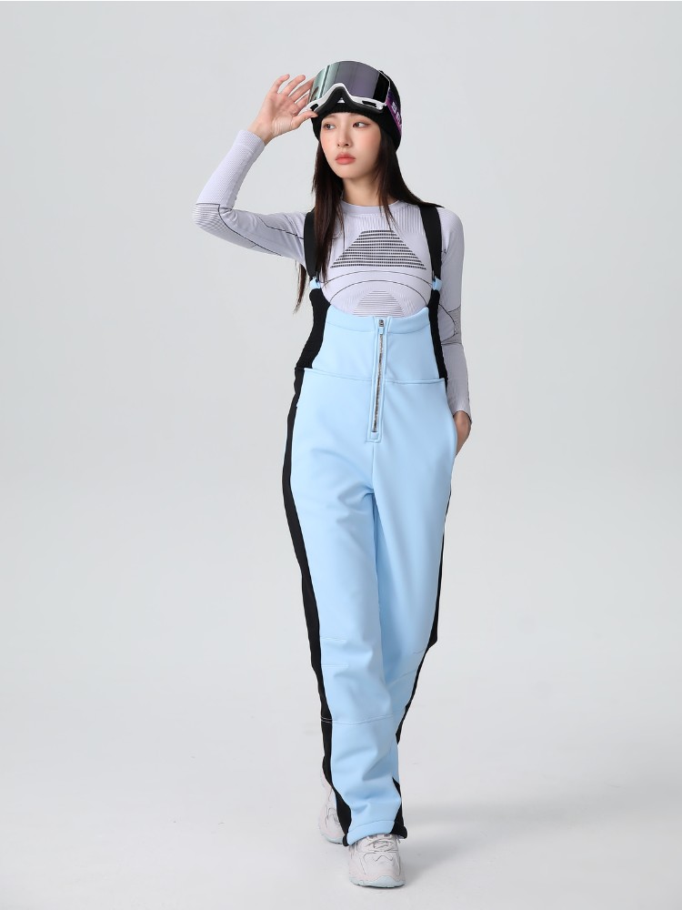 Stretch Fleece-Lined Ski Bib - Women's | Searipe