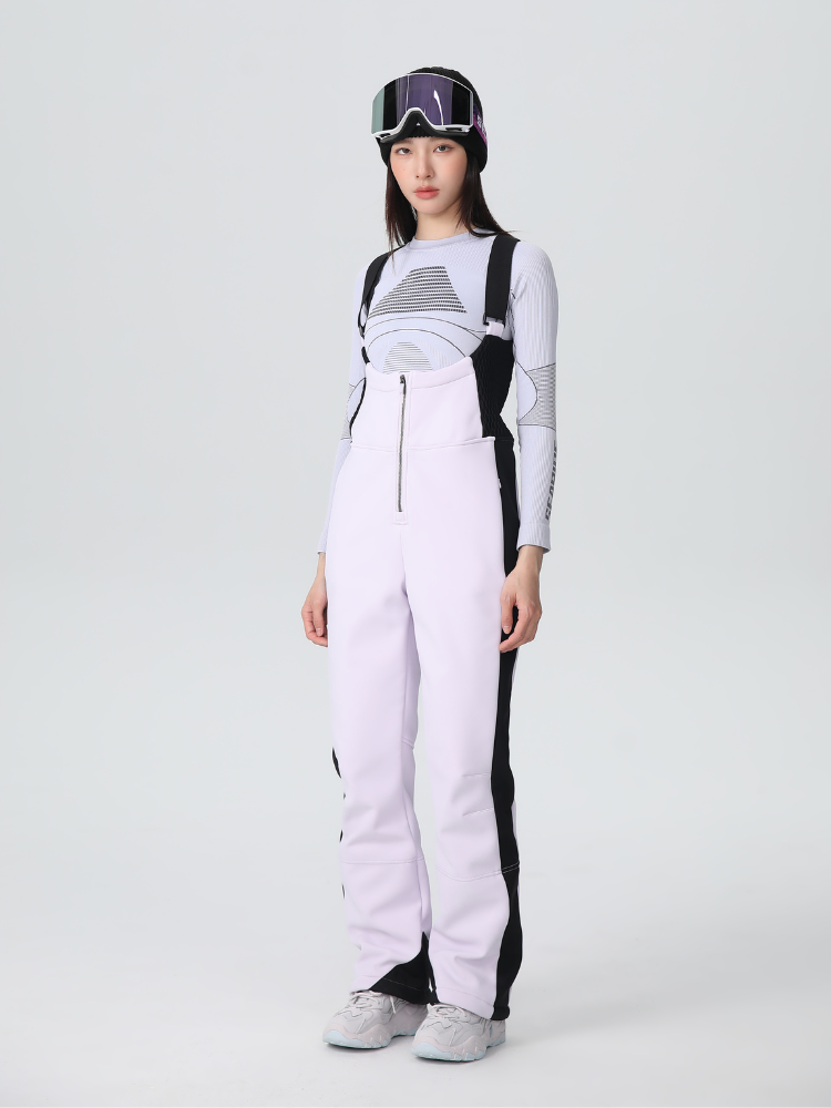 Stretch Fleece-Lined Ski Bib - Women's | Searipe