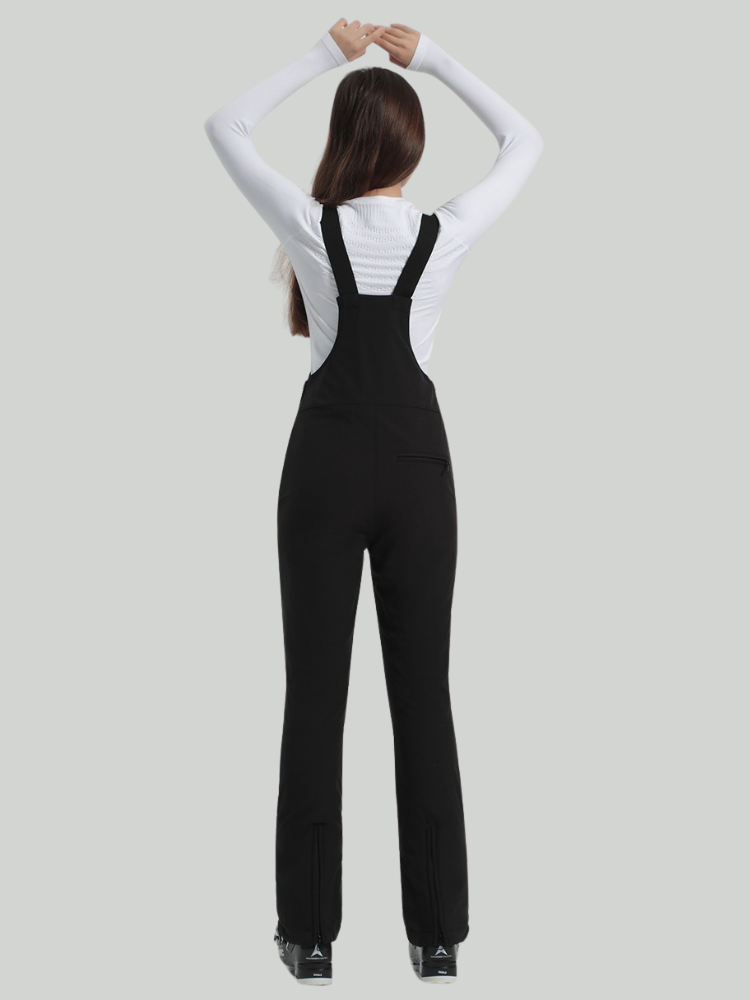 High Rise Flare Snow Bib Pants - Women's | Gsou Snow