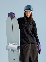 Wind-Resistant Grid Fleece Ski Mid Layer – Women's | NANEND