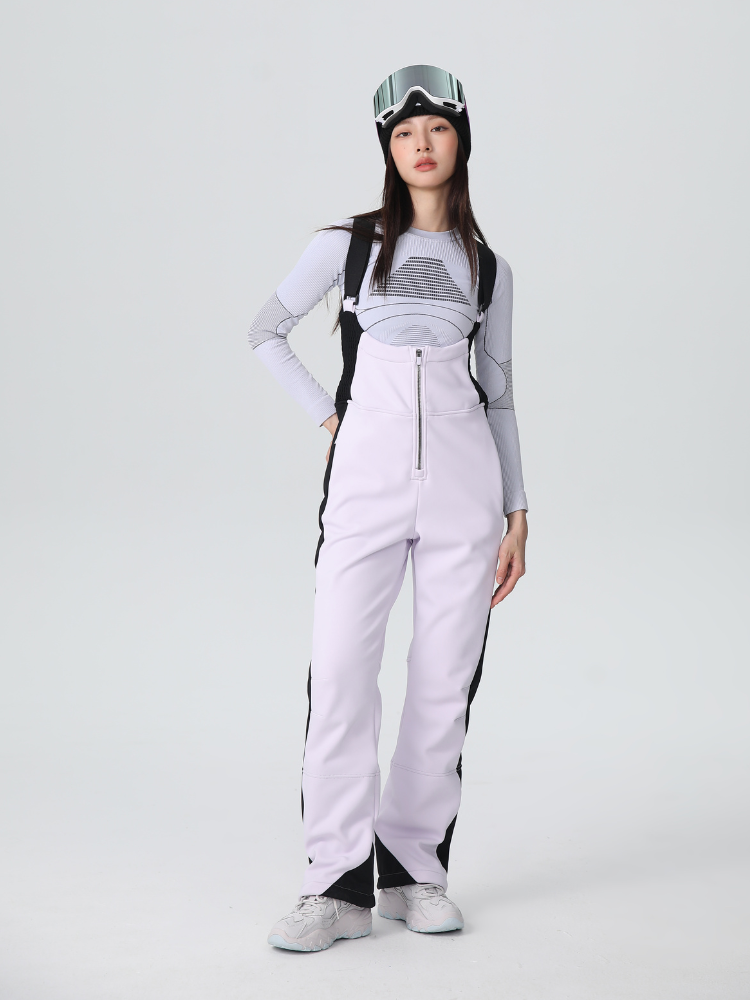 Stretch Fleece-Lined Ski Bib - Women's | Searipe