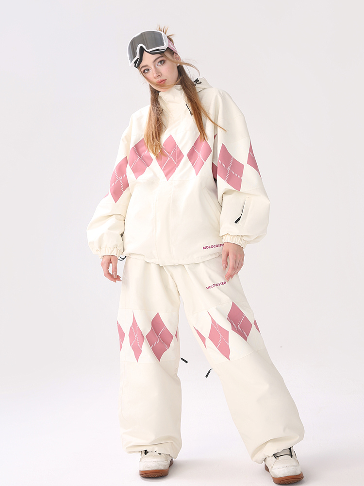 Molocoster Diamond Plaid 3-Layer Snowsuit – Unisex