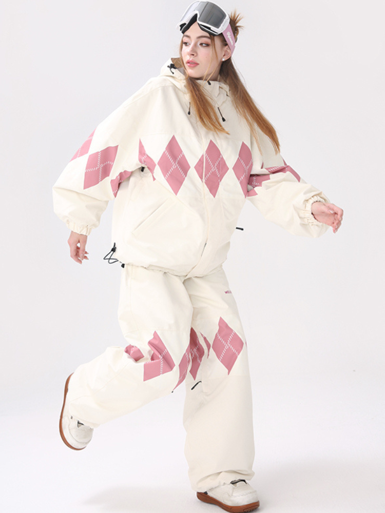 Molocoster Diamond Plaid 3-Layer Snowsuit – Unisex