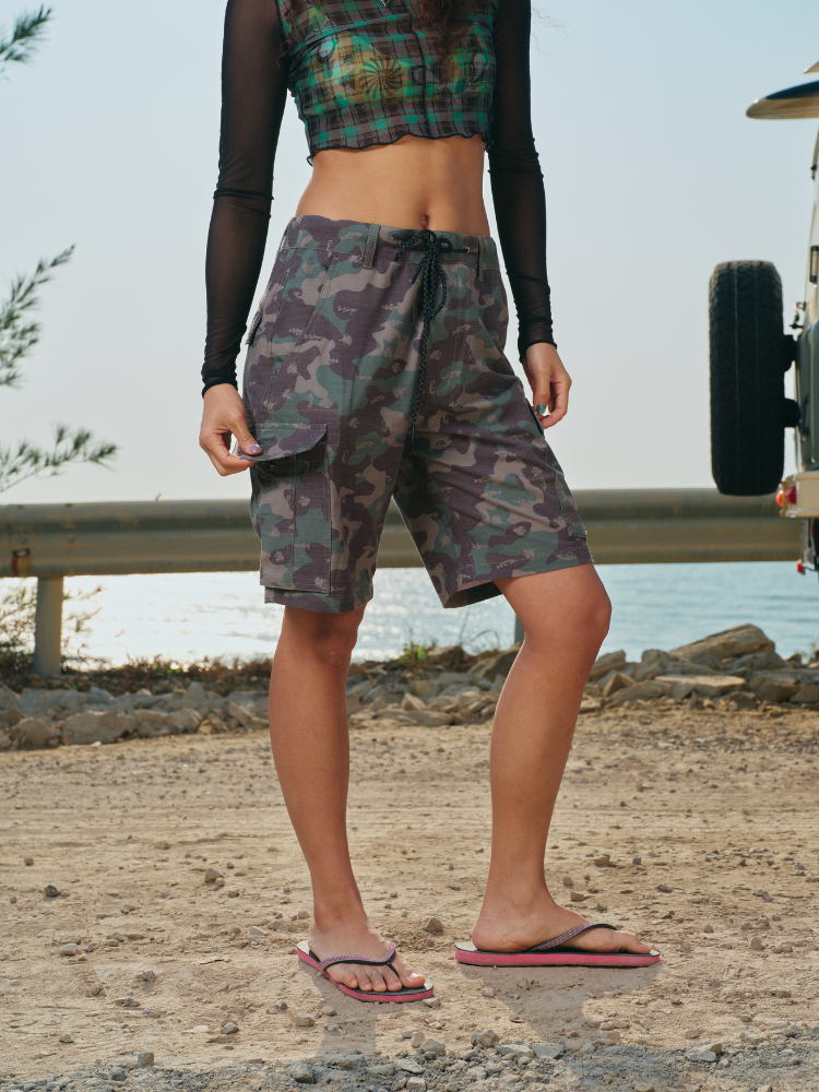 Recycled Fabric & UV Protection Camo Running Shorts – Unisex | ChillHang