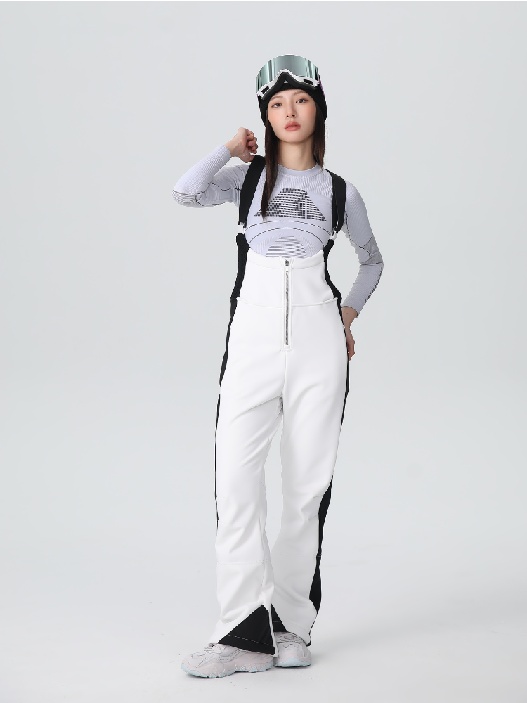 Stretch Fleece-Lined Ski Bib - Women's | Searipe