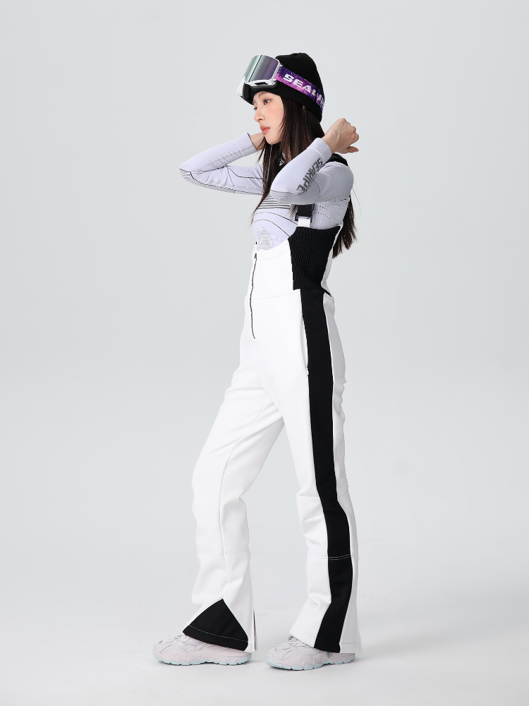 Stretch Fleece-Lined Ski Bib - Women's | Searipe