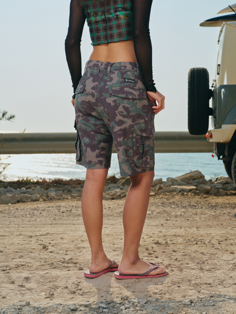 Recycled Fabric & UV Protection Camo Running Shorts – Unisex | ChillHang
