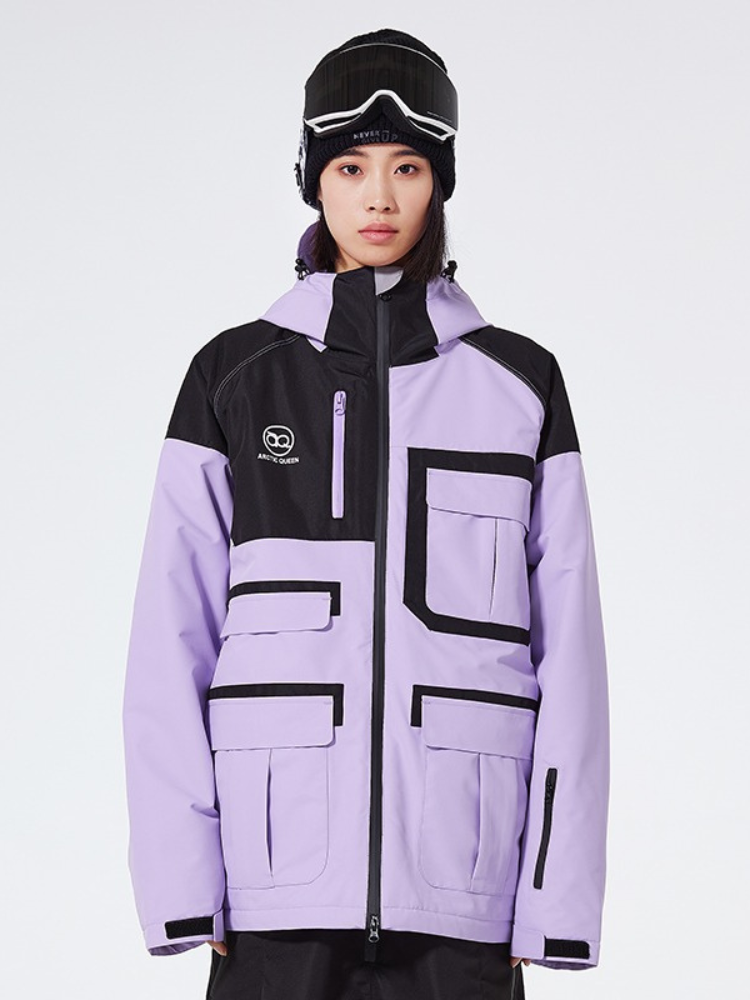ARCTIC QUEEN Colorblock Cargo Ski Jacket - Women's