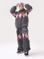 Diamond Plaid 3-Layer Snowsuit – Unisex | Molocoster