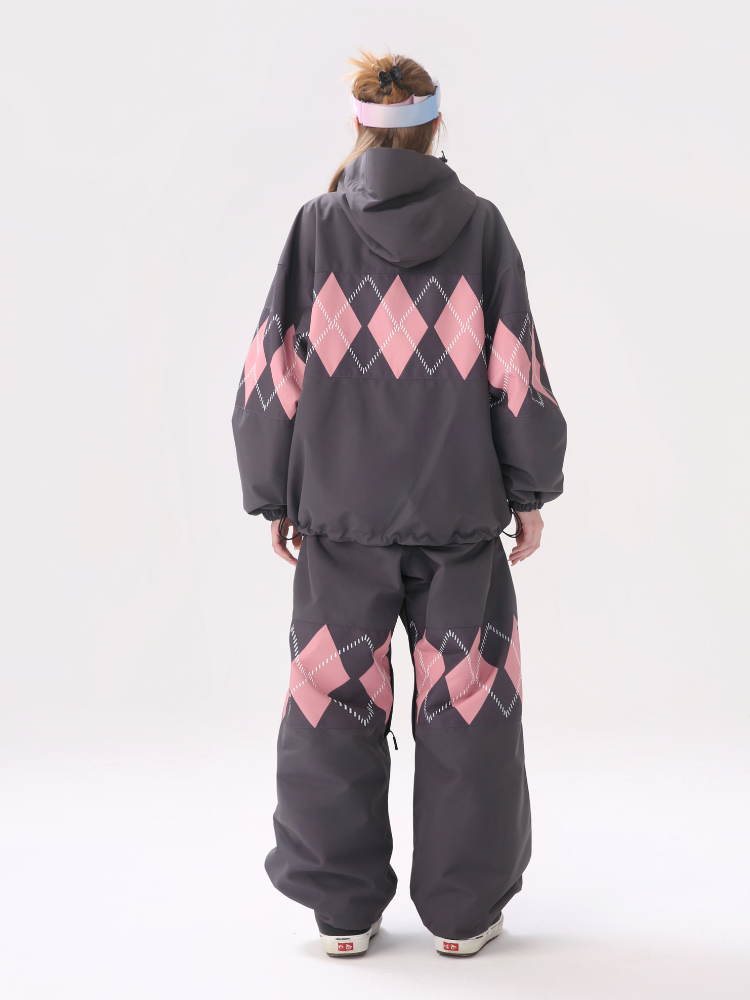 Molocoster Diamond Plaid 3-Layer Snowsuit – Unisex
