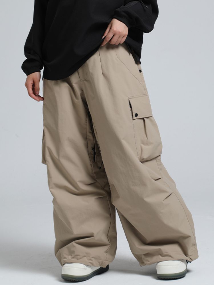 Baggy Loose Fit Cargo Snowboard Pants - Unisex | Gsou Snow