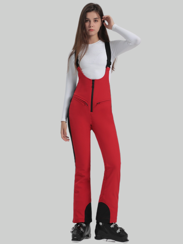 Trendy Slim Fit Snow Bibs - Women's | Gsou Snow