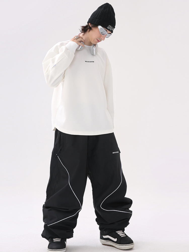 Molocoster Black & White Cool Layer Ski Sweater – Men’s