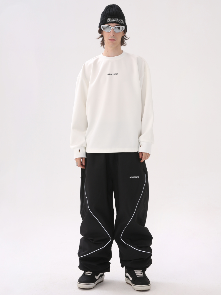 Molocoster Black & White Cool Layer Ski Sweater – Men’s