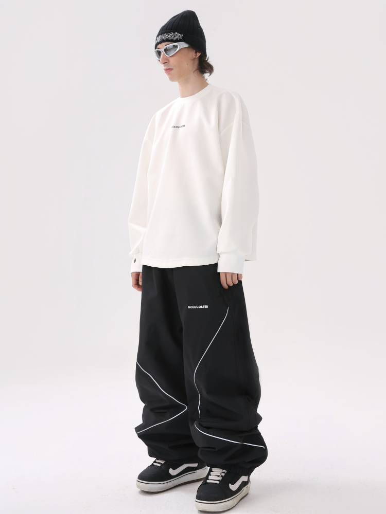 Molocoster Black & White Cool Layer Ski Sweater – Men’s