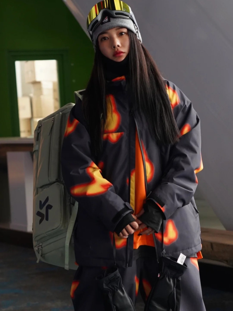 Molocoster Flame Butterfly All-Mountain Snow Jacket - Unisex