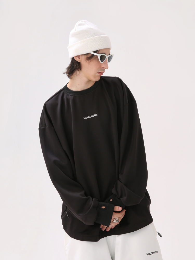 Molocoster Black & White Cool Layer Ski Sweater – Men’s