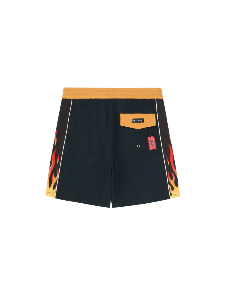 UV Protection Fire Pattern Running Shorts – Men's | ChillHang
