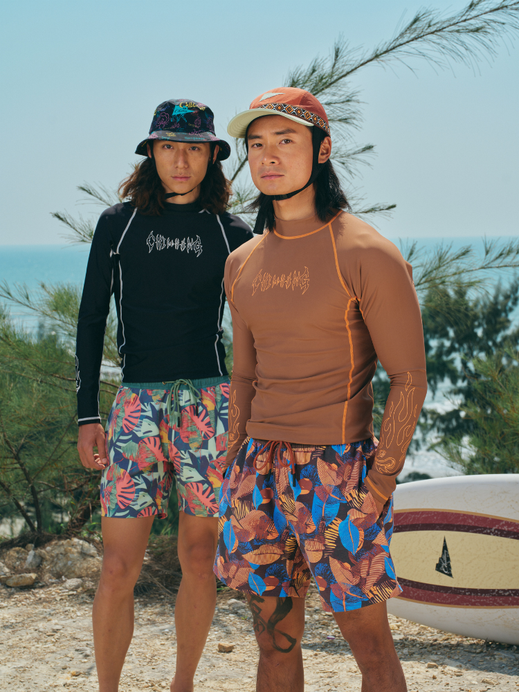 Printed Quick-Dry Stretch Board Shorts – Men's | Chillhang
