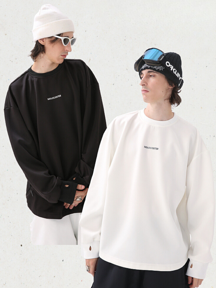 Molocoster Black & White Cool Layer Ski Sweater – Men’s