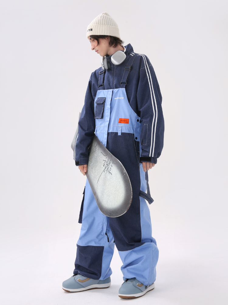 Molocoster Loose Fit Denim Ski Pullover – Unisex