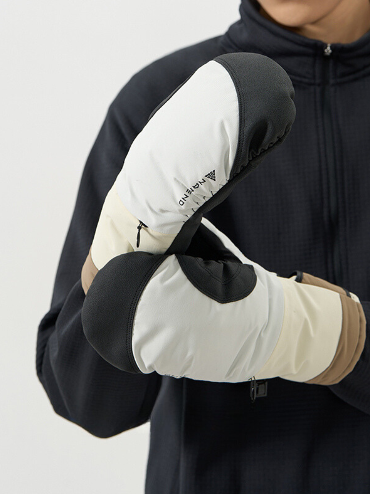 NANDN Colorblock Insulated Ski Mittens
