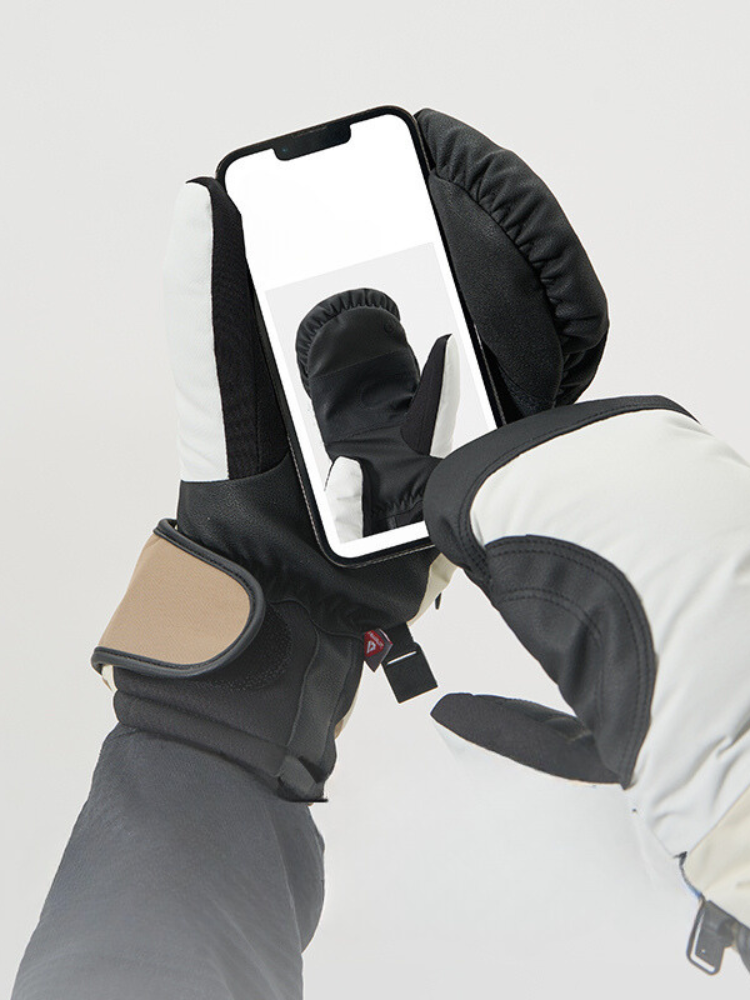 NANDN Colorblock Insulated Ski Mittens