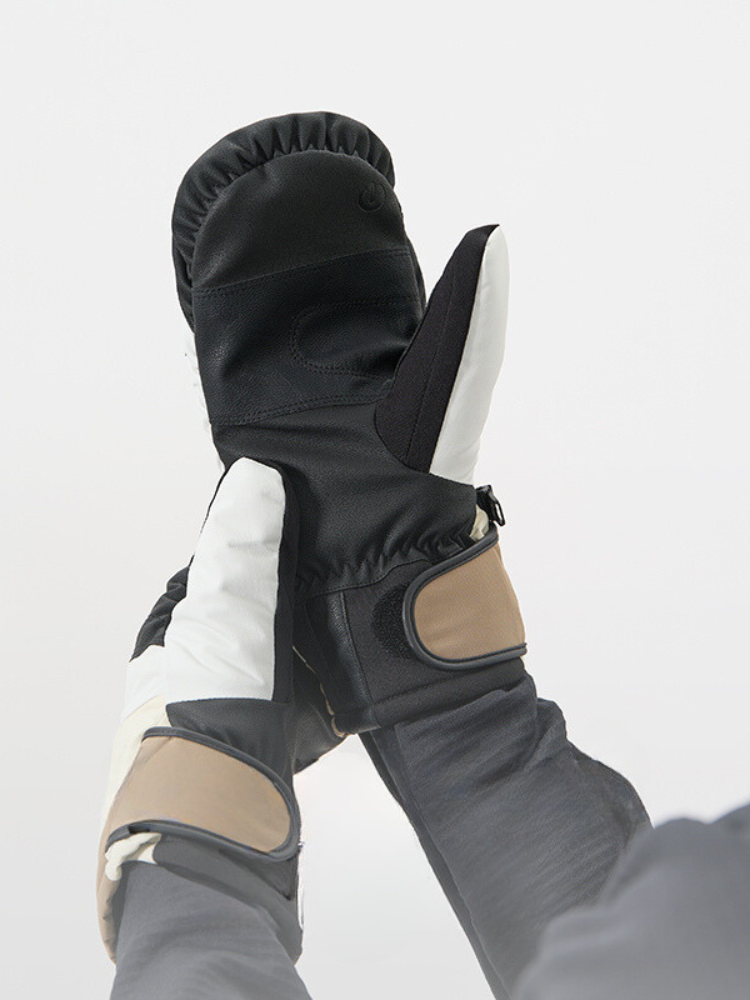 NANDN Colorblock Insulated Ski Mittens
