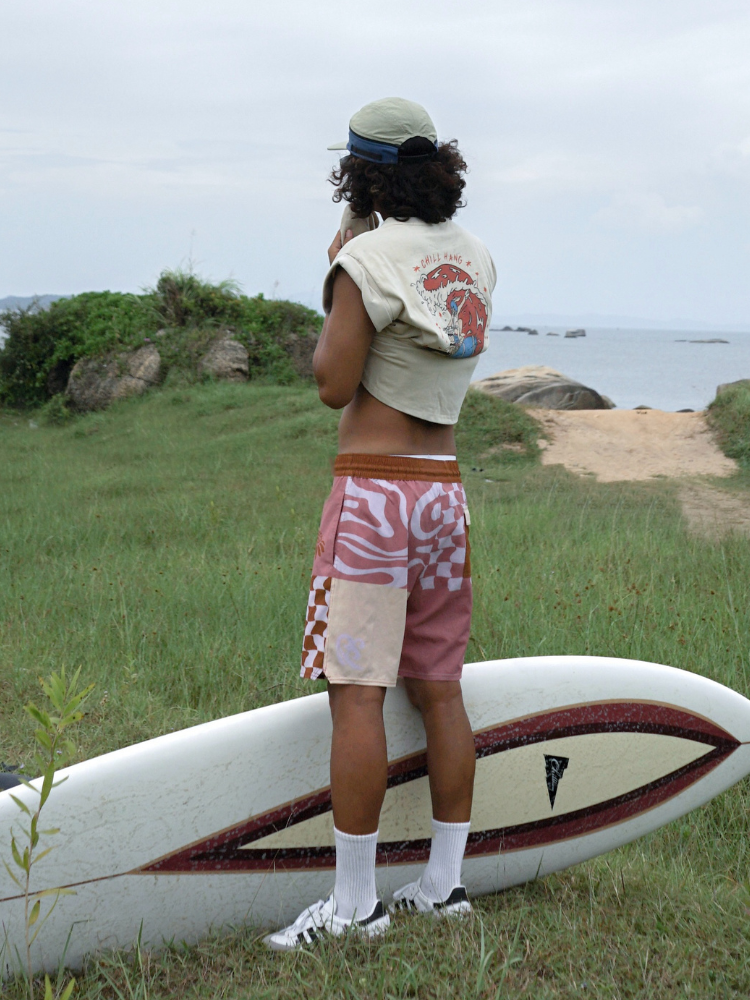 Water-Resistant Colorblock Board Shorts – Men’s | ChillHang