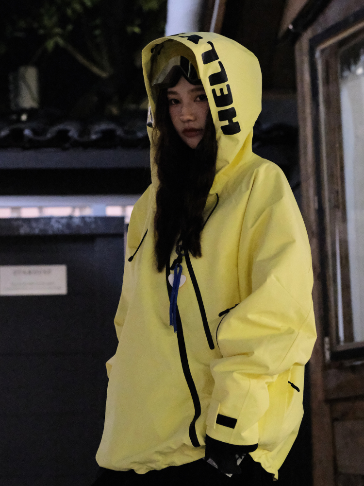 Hellystudio 3L Aurora Zip Lemon Ski Jacket - Unisex Hellystudio | Snowears.com