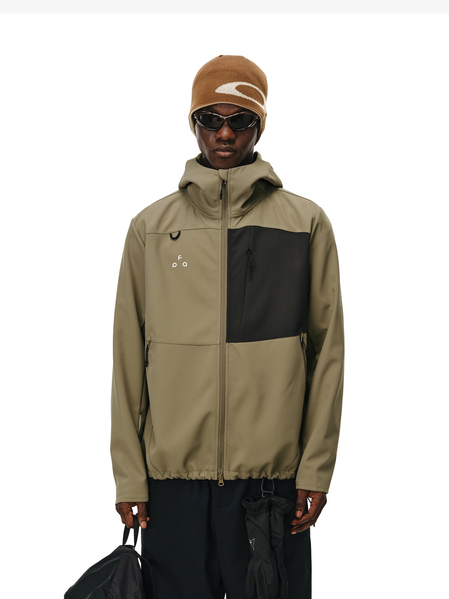 Color-Block Water-Repellent Softshell Hooded Jacket – Unisex | FPA