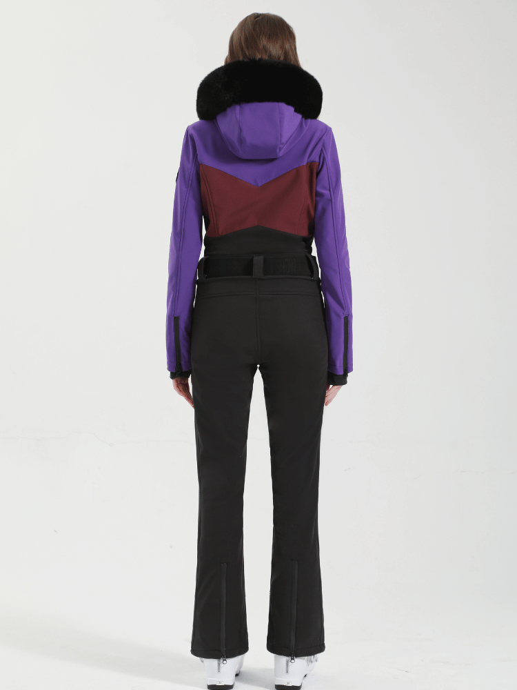Violet Edge Slim Ski One-Piece – Women’s
