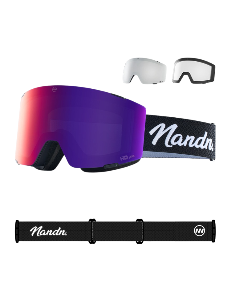 NANDN 3-Lens Magnetic Ski Goggles
