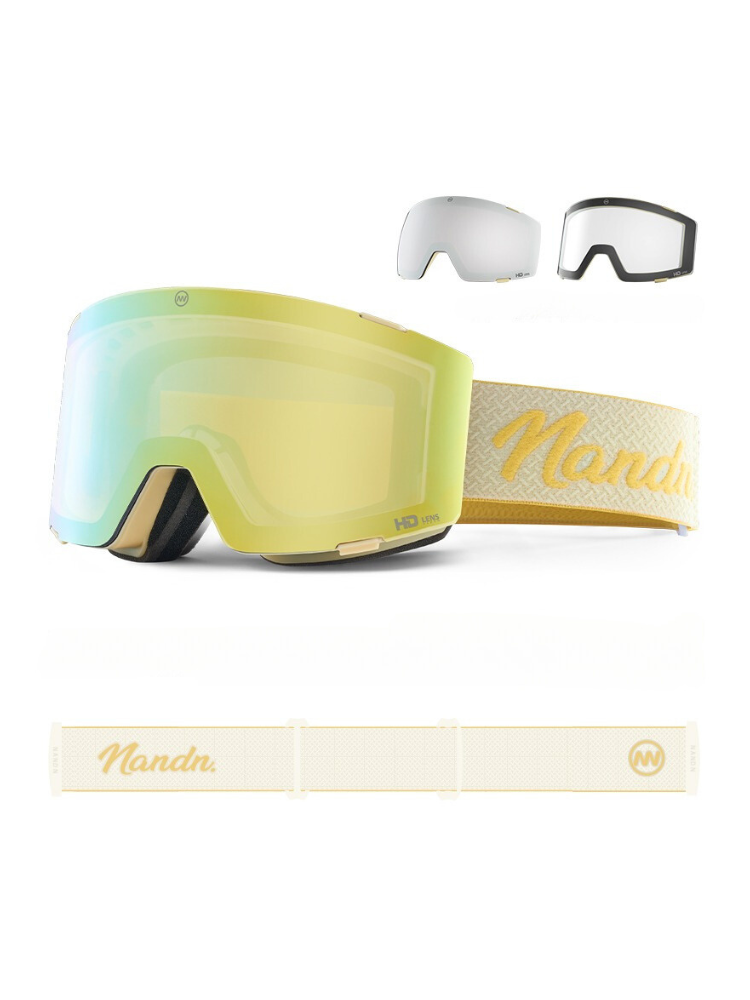 NANDN 3-Lens Magnetic Ski Goggles