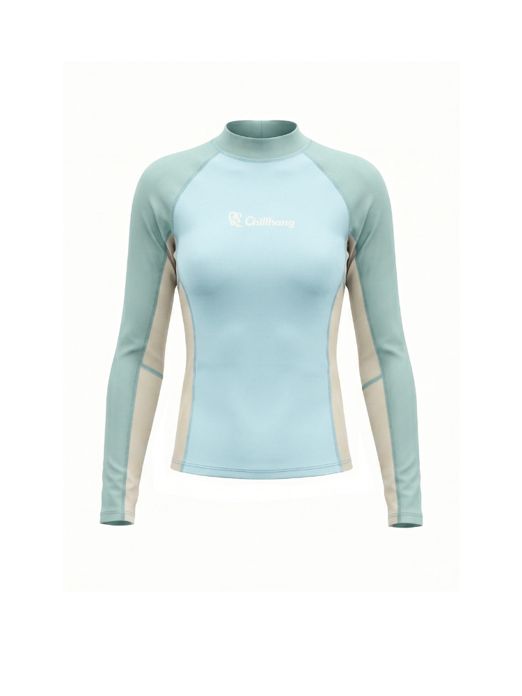 UPF50+ Leopard Long Sleeve Rash Guard - Women's | ChillHang